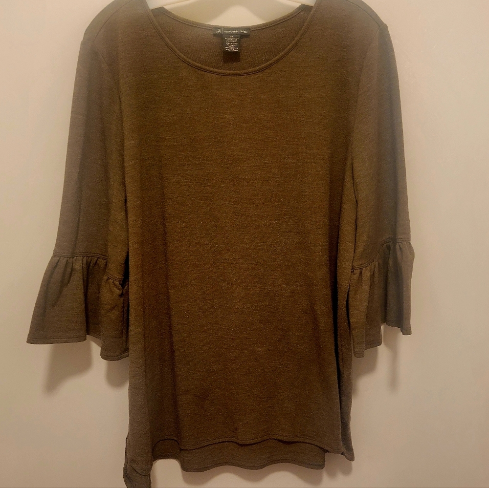 Adrianna Papell Light Brown Shirt